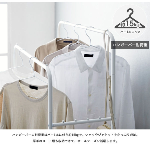 シンプルハンガーラック ダブルタイプ IWH-127 – kagoodya