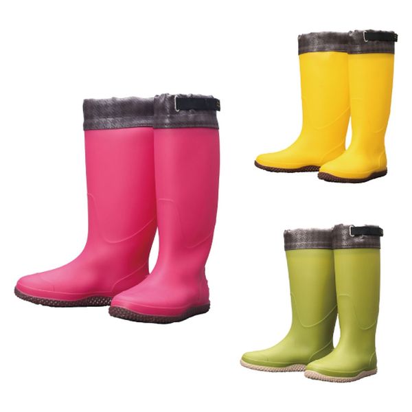 阪神素地 農業専用長靴ロング(京の農林女子モデル) レモンイエロー M