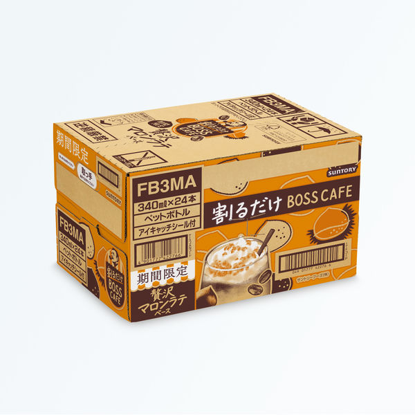 サントリー 割るだけボスカフェ 贅沢マロンラテベース 340ml 1