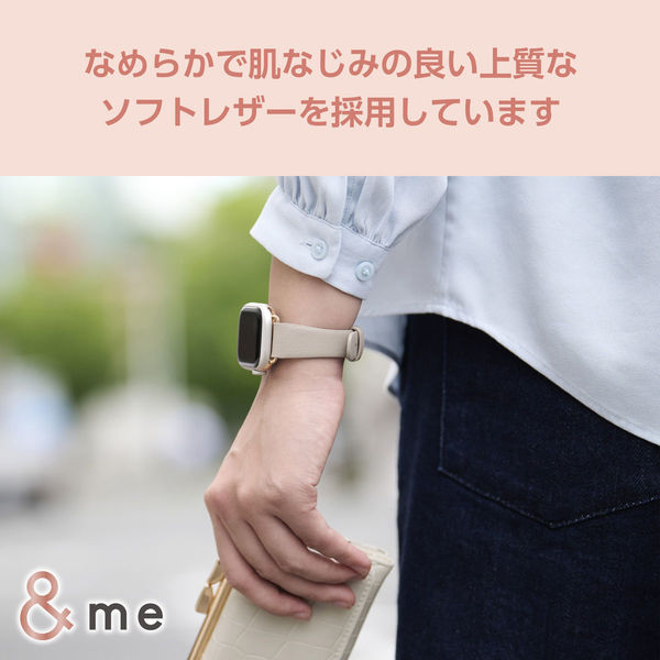 アップルウォッチバンド (41 40 38mm) レザー ベルト スリム