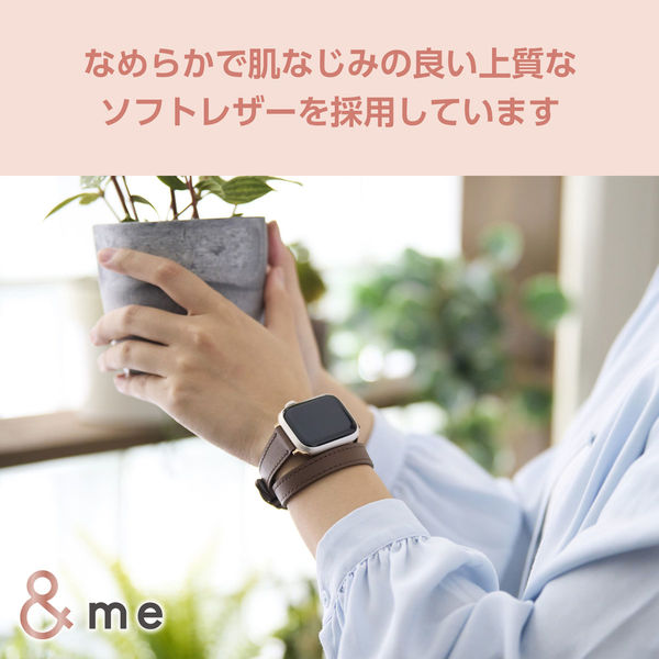 アップルウォッチバンド (41 40 38mm) レザー ロングサイズ