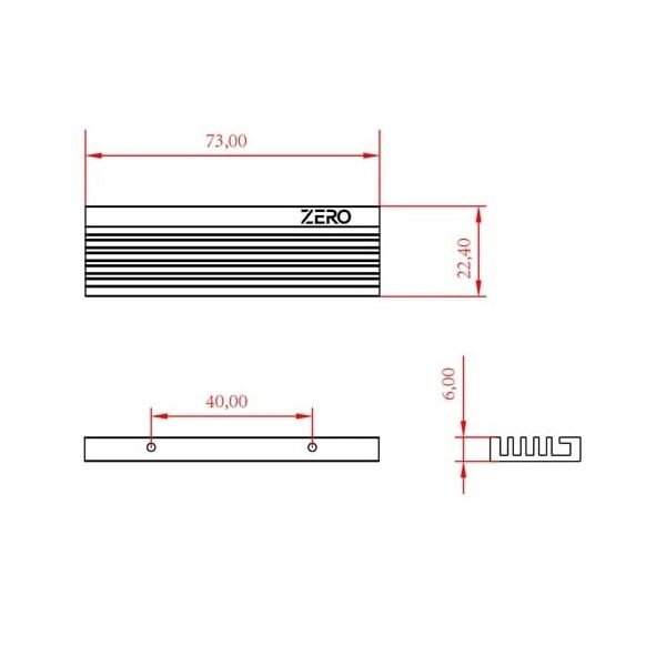 ainex M.2 SSD用高性能ヒートシンクセット ZERO-M05 1個 68-1975 ainex M.2 SSD用高性能ヒートシンクセット ZERO-M05 1個 68-1975
