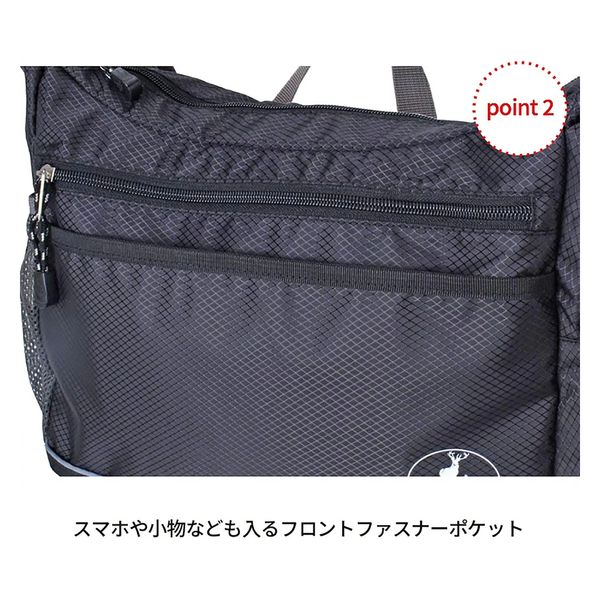 iasof ワンショルダーバッグ black/slate メンズ