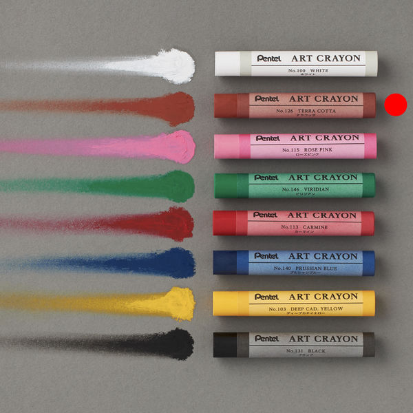 希少　超特大クレヨン飾り　ペンテルクレヨン ぺんてる Pentel アートクレヨン 単色 ディープカドイエロー 10
