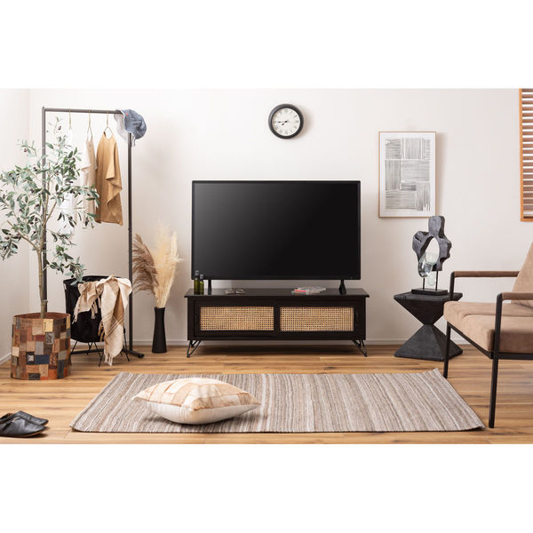 東谷 ROOM ESSENCE TVボード 幅1200×奥行400×高さ400mm ブラック PM  