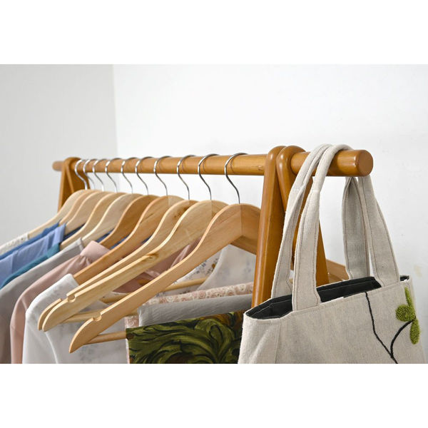 フクダクラフト 木製シングルハンガー HM-A1010 BR 1台（直送品