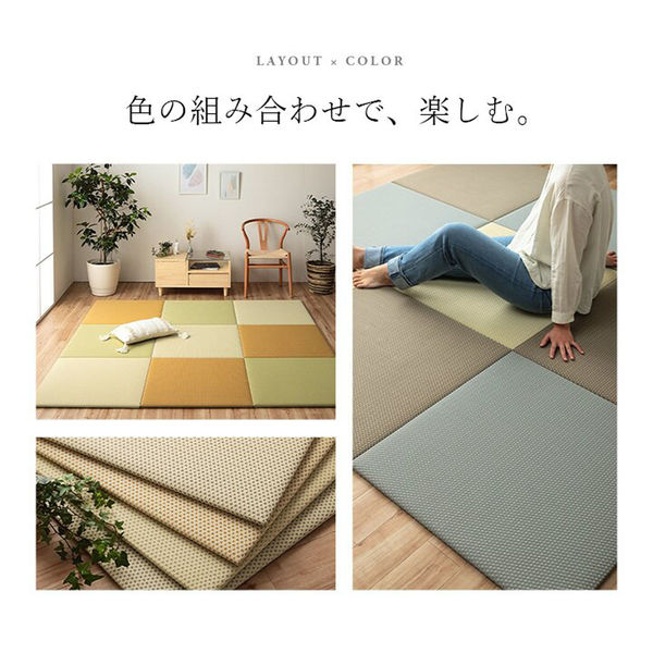 イケヒコ・コーポレーション ミーサ 置き畳 700×700mm ホワイト
