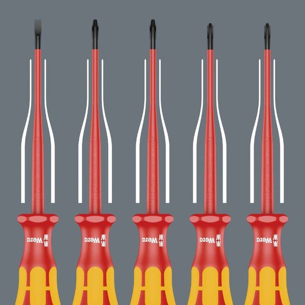 Wera Werk ヴェラ 7本組絶縁ドライバーセット + ー PZ ラック付