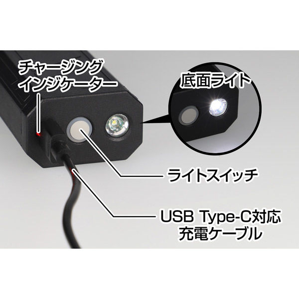 LED懐中電灯 LEDライト USB充電式 ハンディライト IPX6防水 小型