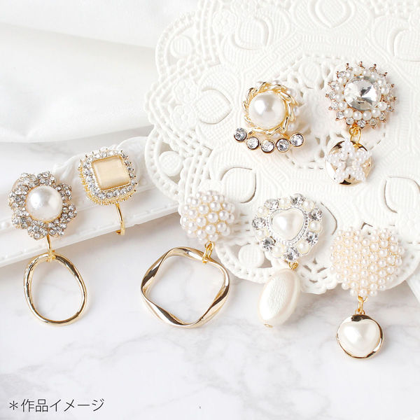 アクセサリーボタン フラワービジュー 2個 φ18mm 高さ10mm