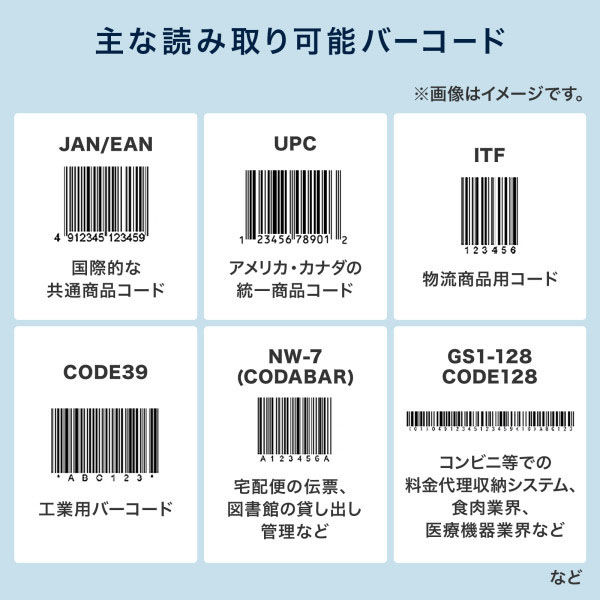 サンワサプライ Bluetooth1次元バーコードリーダー BCR-BT1D8W（直送品 