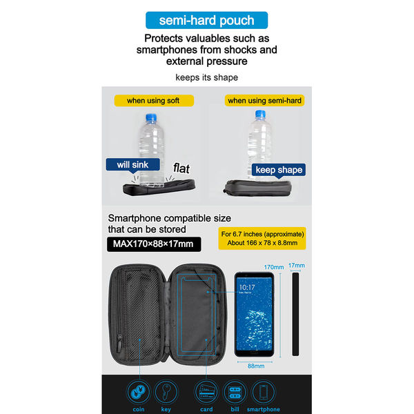 GORIX GX-BKGOO ハードシェルポーチ 43462 1個（直送品） - アスクル