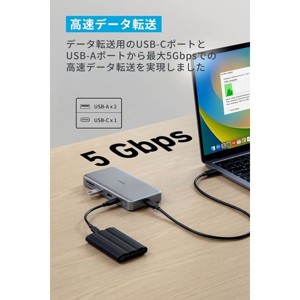 楽天市場】Anker 563 USB-C ハブ (10-in-1, Dual 4K HDMI, for