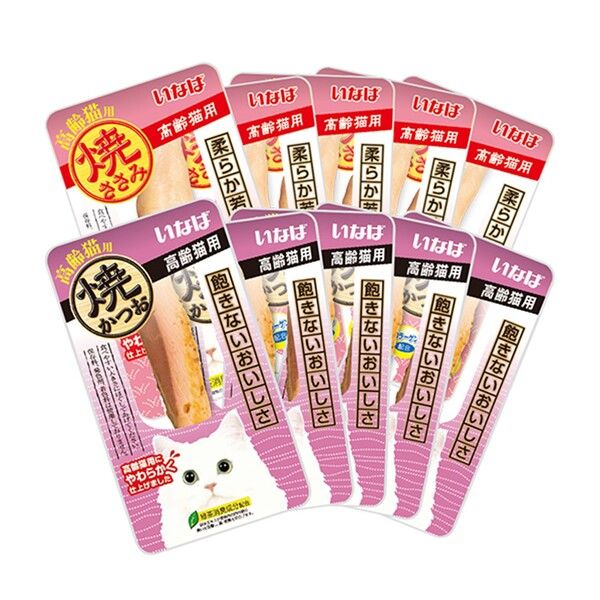 バラエティパック）いなば 焼かつお 焼ささみ 高齢猫用