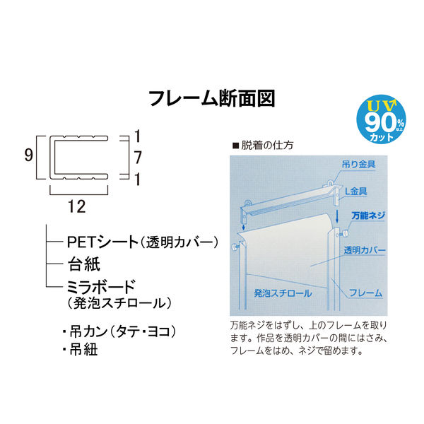 大仙 アルミパネル アスト BK B1 33L026W9601 1個（直送品） - アスクル