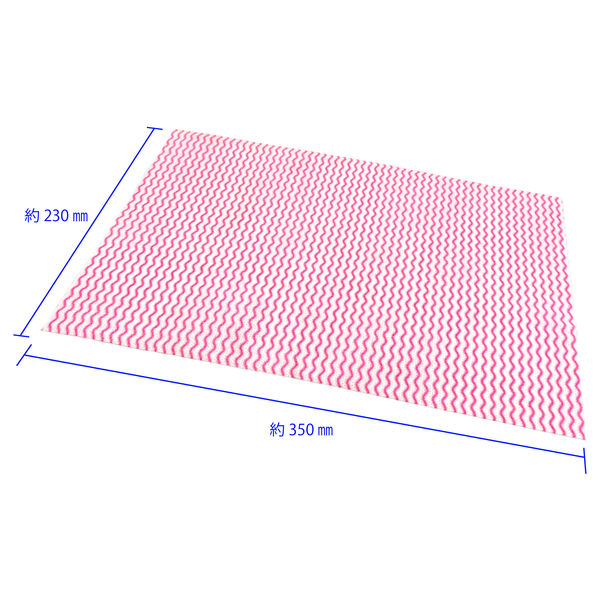厚手60枚 抗菌カウンタークロス ピンク 60カット 1セット（180カット