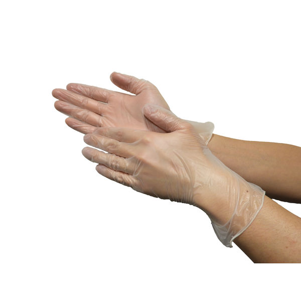 おたふく手袋 抗菌プラスチックディスポ手袋L 使いきり手袋 ビニールプラスチック プラスチック 作業用手袋 軍足 作業