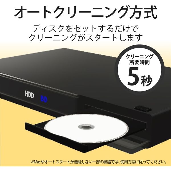 エレコム レンズクリーナー/Blu-ray/CD/DVD/マルチ対応/乾式 CK-BRP1 1