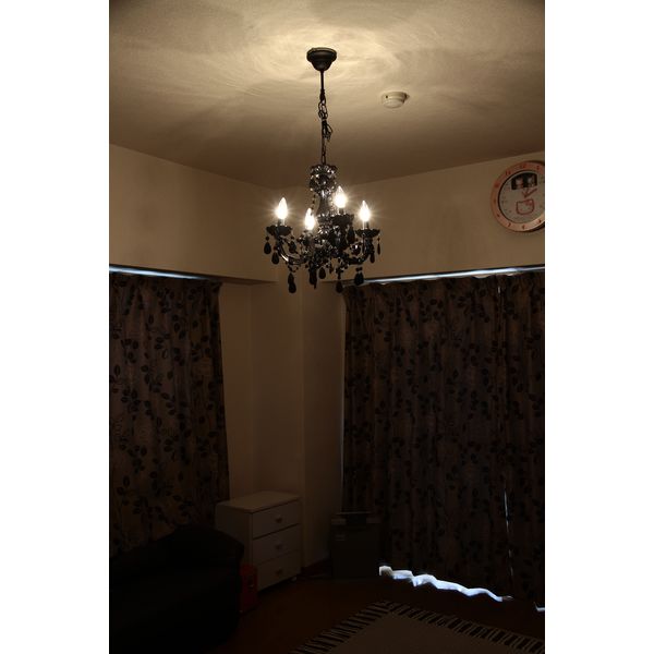 不二貿易 シャンデリア 4灯 BS284-348 幅400×奥行400×高さ380mm