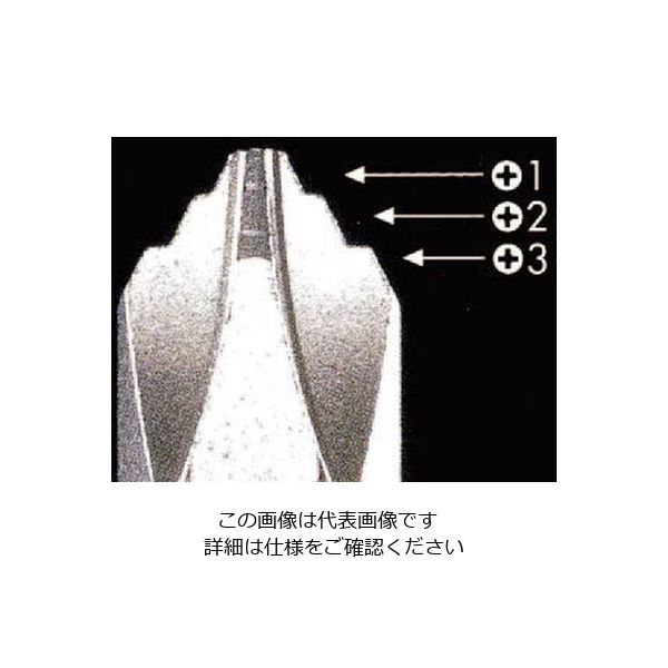 エスコ [+ ー]ドライバー(差替式) EA564KE-1 1セット(10本)（直送品