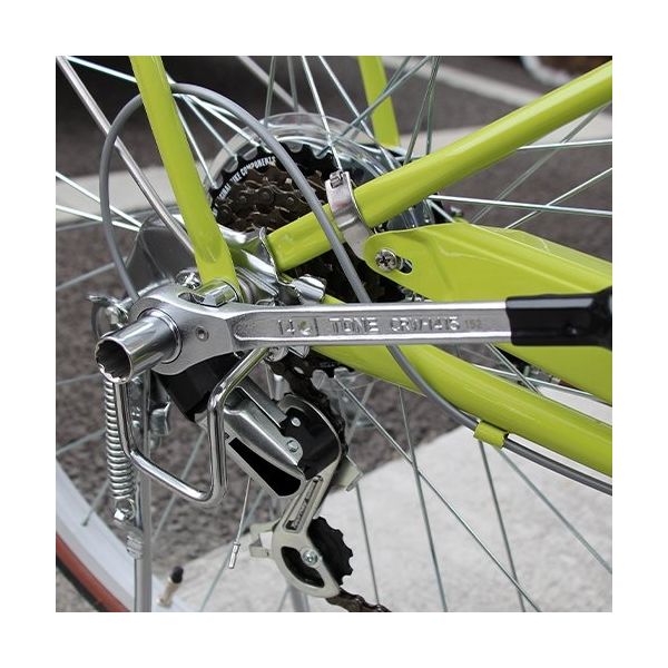 エスコ 14x15mm 自転車用ラチェットレンチ(ハブナット/クランク用