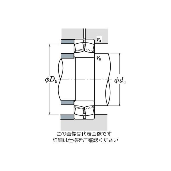 日本精工 自動調心ころ軸受 22219EAC3 1個（直送品） - アスクル