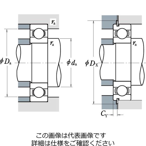 日本精工 単列深溝玉軸受 6976M 1個（直送品） - アスクル