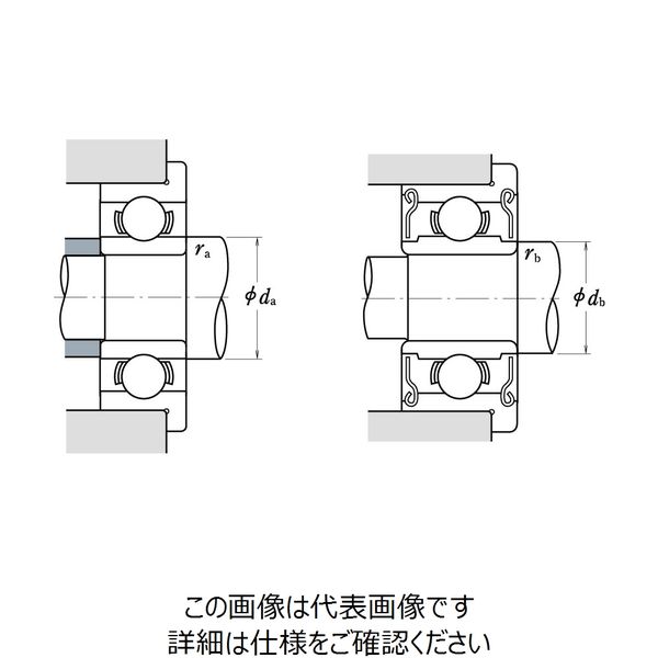 日本精工 フランジ付き小径玉軸受(単列深溝玉軸受) F698ZZ 1