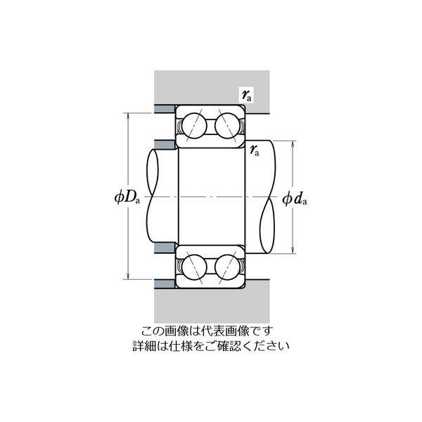 日本精工 複列アンギュラ玉軸受 5312 1個（直送品） - アスクル