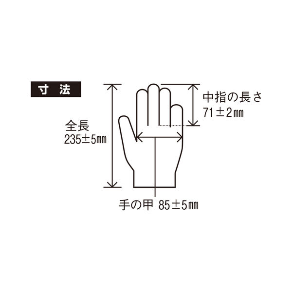 ファーストレイト NPVグローブ PLUS 粉無し S 200枚 FR-6015 1箱（200枚入）