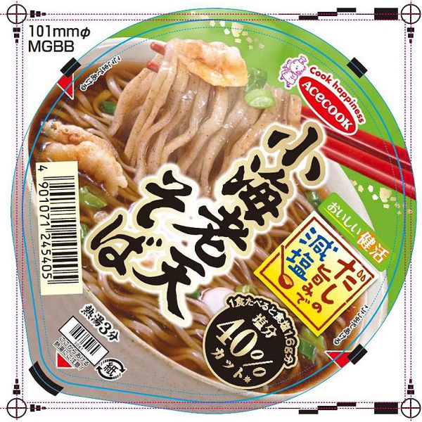 カップ麺　マルちゃん　緑のたぬき天そば　関西　101g　1セット（6個）　東洋水産