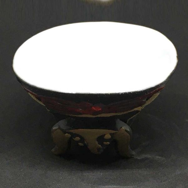 ヤマ亮横井製陶所 美濃焼 天下盃TENKAHAI 斎藤道三 二頭立波紋兜