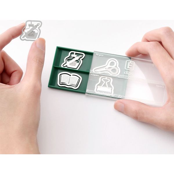 おまとめ 7点 クリップ 文房具 anthropologie エッチングクリップス 16個入 文房具柄 43371006 1セット（2個