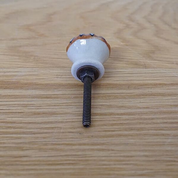ポッシュリビング セラミックノブ φ2.5cm×D2.5cm セラミック