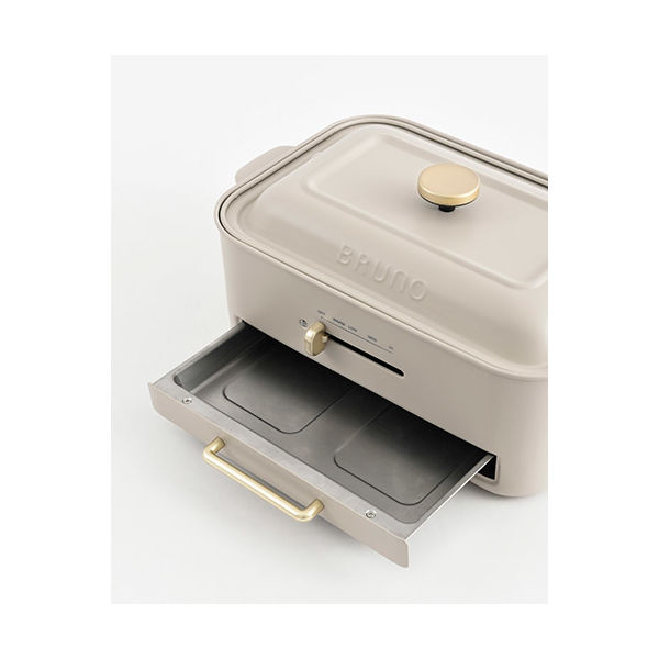 BRUNO コンパクトグリルホットプレート(グレージュ) BOE109-GRG 1個