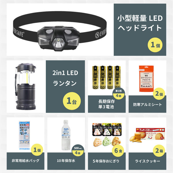 2セット 非常用持出袋 防炎リュック ヘルメット付 クッキー2029