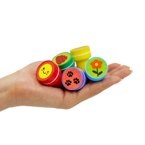 三洋堂 みんなのカラフル丸型スタンプ 3699 1箱（60個） - アスクル