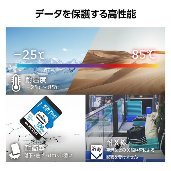 ELECOM - ELECOM　カーナビ用 SDXCメモリーカード　MF-DRSD128GU13　128GB SDカード SDXC 128GB Class10 UHS-I U3 高耐久モデル MF