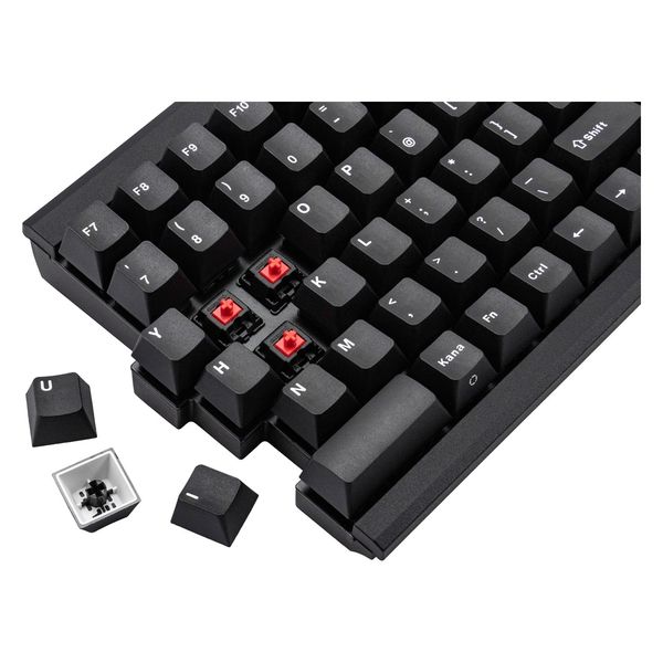 プリンストン メカニカルキーボード 赤軸(リニア) ML-MD770-J-RD/BK 1