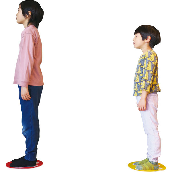 三和製作所 足形マーク付きプレート 5枚組 赤 743-034 1個（直送
