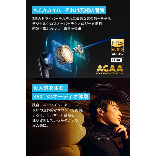 イヤホン soundcore Liberty 4 Pro A3954N11 Soundcore Liberty 4 Pro | ワイヤレスイヤホンの製品情報