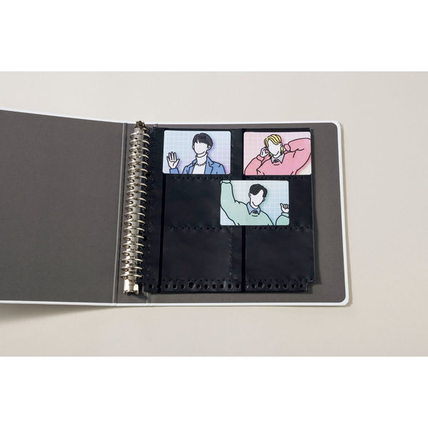 ライオン事務器 コレクション用バインダー BD-520 ブラック 168