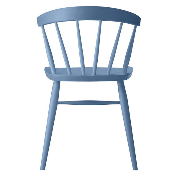 軒先渡し】オリバー ウィンザーチェア カフェチェア 板座 ブルー S・CW