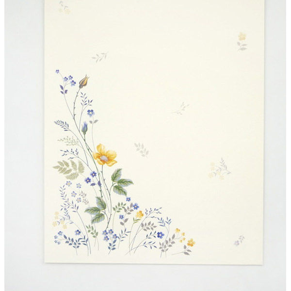 〘flowerプロフ(必)同封X〙専用 フロンティア のし封筒一筆箋セット 多目的 青と黄の花 NSF-078