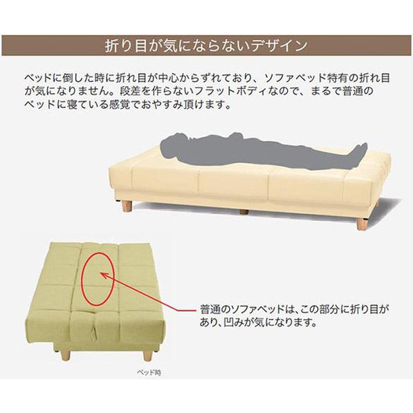 軒先渡し】HIKRI ソファベッド SB-トゥデイ FN IV PVC 幅1900mm