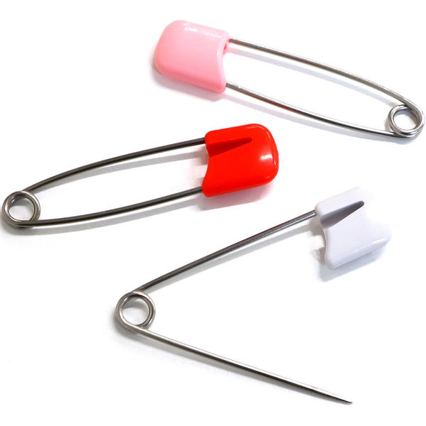 日本紐釦貿易 安全ロックピン「クリッピン」 ジュニア 全長44mm 10個