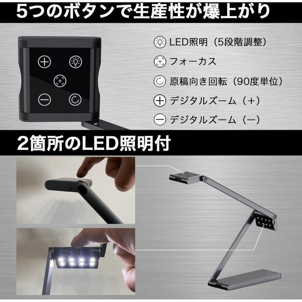 Hanx 超薄型15mm A2対応折り畳み式モバイルスキャナー HT-SC28A2 1台