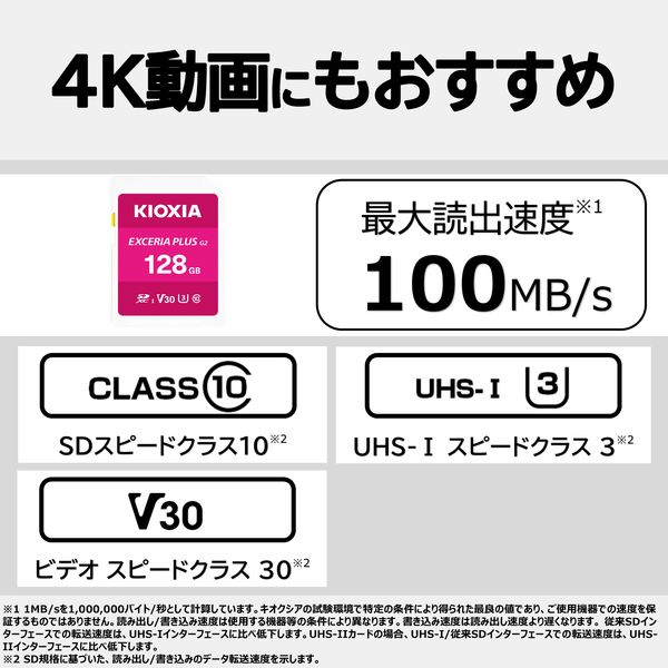 KIOXIA(キオクシア) 128GB SDXC UHS-I SDカード KSDH-B128G 1個