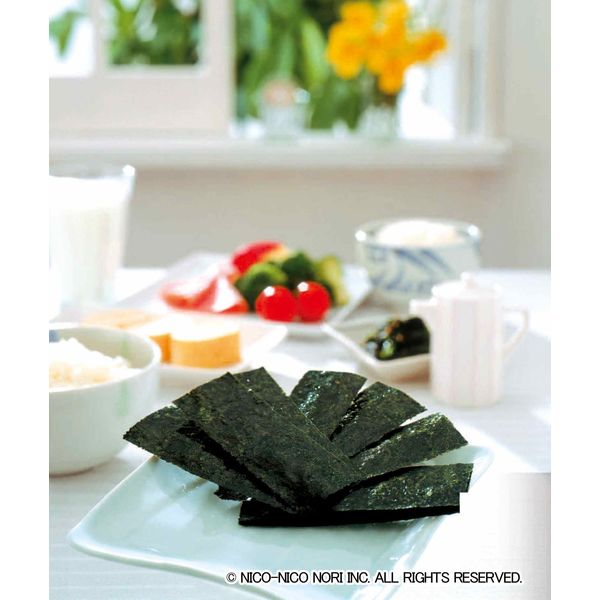ニコニコのり 味付のり 極 8切5枚 4袋詰 1セット（1個×3）海苔 - アスクル