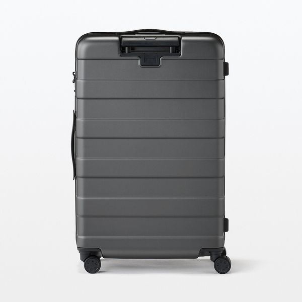 【無印良品】バーを自由に調節できるハードキャリーケース（７５Ｌ） グレー バーを自由に調節できる ハードキャリーケース（75L） | 無印良品